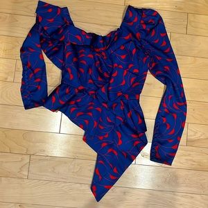 Self Portrait Cropped Blouse 💓